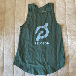 peloton army green muscle tee women’s small
